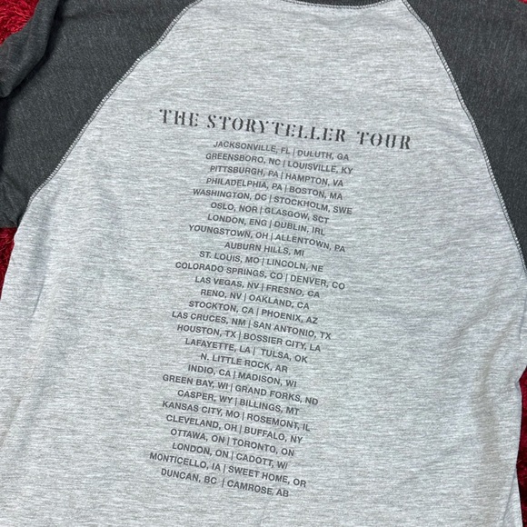 Carrie Underwood Story Teller World Tour 3/4 Sleeve Tee Grey Black Medium - Picture 3 of 6